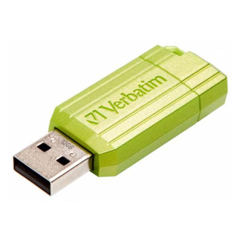 Verbatim PinStripe 32GB USB 2.0 Type A Flash Drive - Eucalyptus Green
