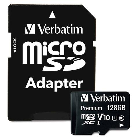 Verbatim 128GB Premium Micro SDXC Class 10 UHS-I w/ Adapter