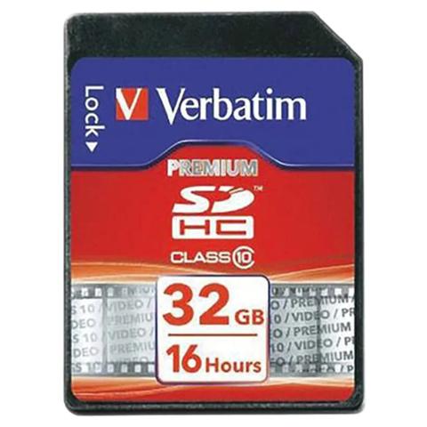 Verbatim 32GB Premium SDHC Class 10 Memory Card - 45MB/s