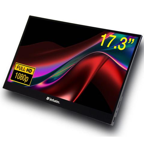 Verbatim Portable Touchscreen Monitor 17.3" Full HD 1080p Metal