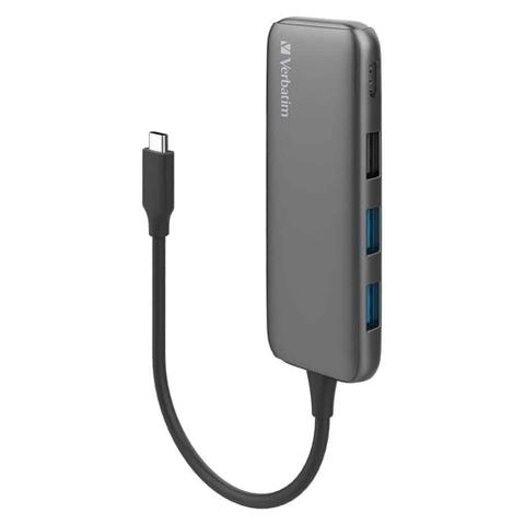 Verbatim 4-Port USB-C Hub - Space Grey