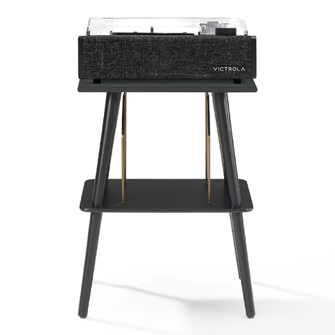 Victrola Eastwood II Turntable - Black + Entertainment Stand Bundle