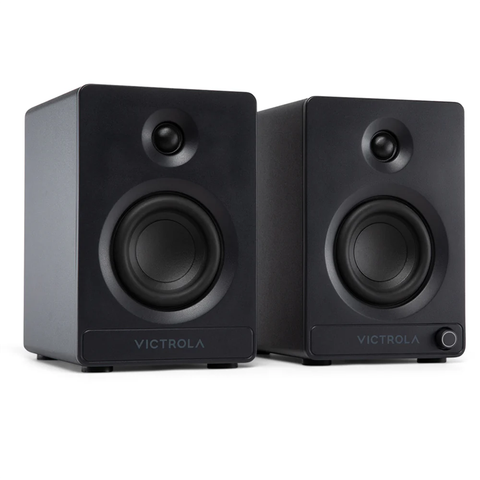 Victrola Tempo Bookshelf Speakers - Black