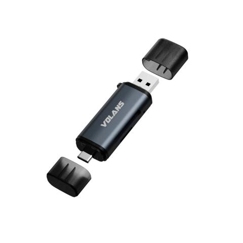 Volans VL-CR07 USB 3.0 Type-A/C to SD/microSD Card Reader