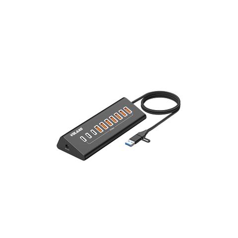 VOLANS VL-HB10C Aluminum 10 Ports USB 3.2 Gen2 Hub
