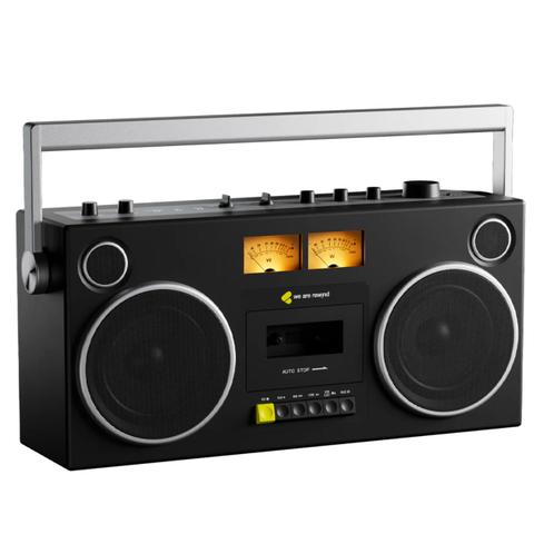 We Are Rewind Getto Blaster Cassette Player & Recorder - Black