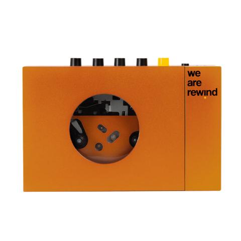 We Are Rewind Portable Cassette Player & Recorder - Orange