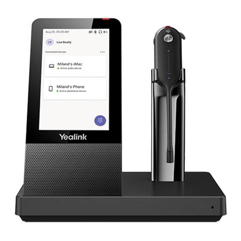 Yealink WH67 MS Convertible DECT Wireless Headset with Base Station