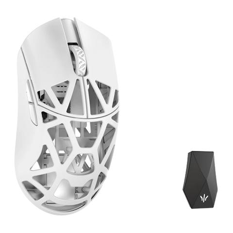 WLMOUSE Beast X Max Magnesium Solid Sides Wireless Gaming Mouse - Milky White