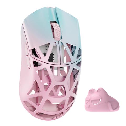 WLMOUSE Beast X Max Magnesium Solid Sides Wireless Gaming Mouse - Pink & Blue