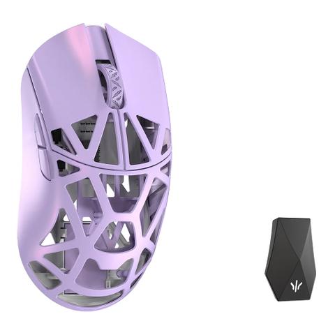 WLMOUSE Beast X Max Magnesium Solid Sides Wireless Gaming Mouse - Soft Lilac