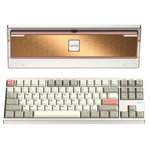 WOBKEY Crush80 Reboot Pro TKL RGB Wireless Mechanical Keyboard - Warm Silver - Cocoa Switch