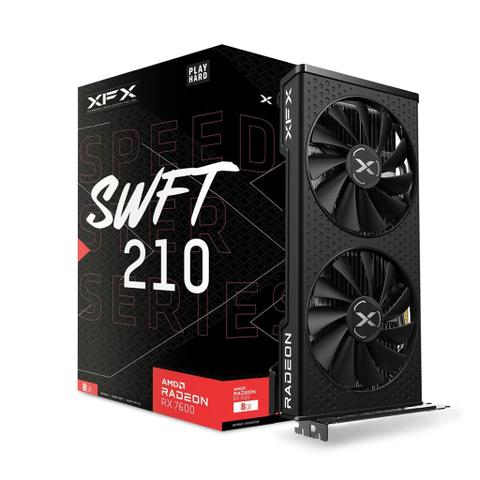 XFX AMD Radeon RX 7600 SPEEDSTER SWFT210 Core Edition 8GB GDDR6 Video Card