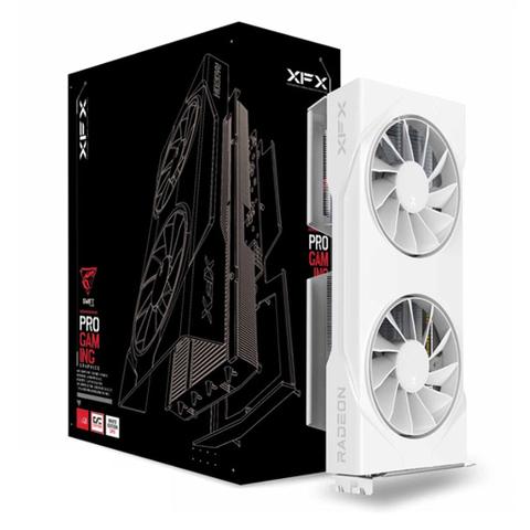 XFX AMD Radeon RX 9060XT Swift OC Dual Fan Gaming Edition 16GB GDDR6 Video Card - White