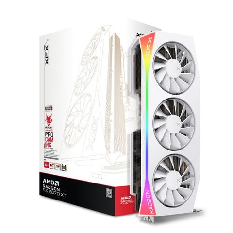 XFX AMD Radeon RX 9070XT Mercury OC Magnetic Air Edition 16GB GDDR6 Video Card - White