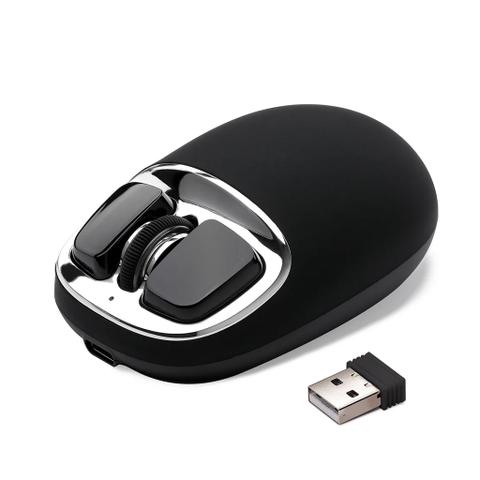 YUNZII C1 Silicone Tri-Mode Wireless Mouse (Black)