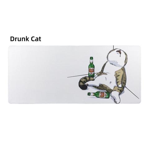 YUNZII Keynovo Desk Mat 900x400x3mm (Drunk Cat)