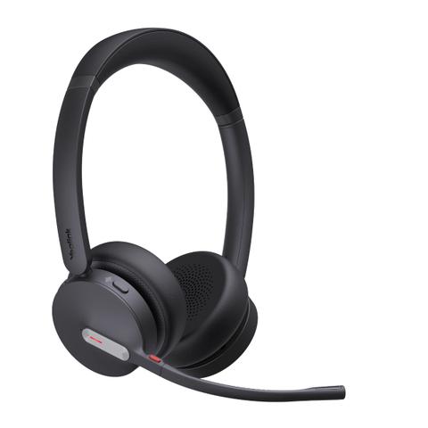 Yealink BH70 Wireless Stereo (Dual) Bluetooth AI Noise Cancelling Business/Computer Headset with USB-C & A, UC Certified