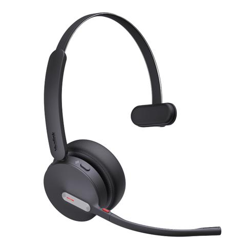 Yealink BH70 Wireless Mono Bluetooth AI Noise Cancelling Business/Computer Headset with USB-C & A, UC Certified