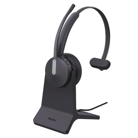 Yealink BH70 Native Bluetooth Wireless Mono Noise Cancelling Business/Computer Headset with Charging Stand&USB-C & A, MS/Teams Certified