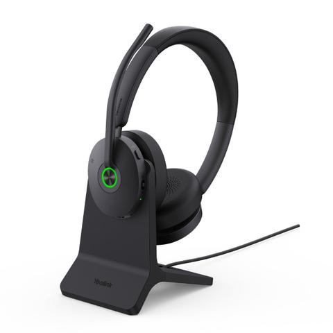 Yealink BH74 Wireless Stereo (Dual) ANC Bluetooth AI Noise Cancelling Business/Computer Headset with Charging Stand&USB-C&A, UC Certified