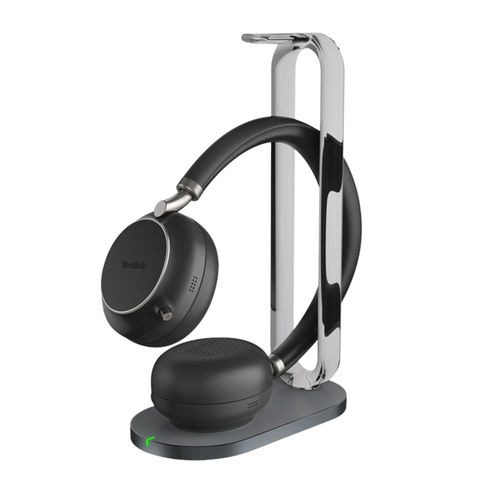 Yealink (BH76 Plus UC USB-C/A) Unified Communication Certified Bluetooth Wireless Headset w/ Charging Stand