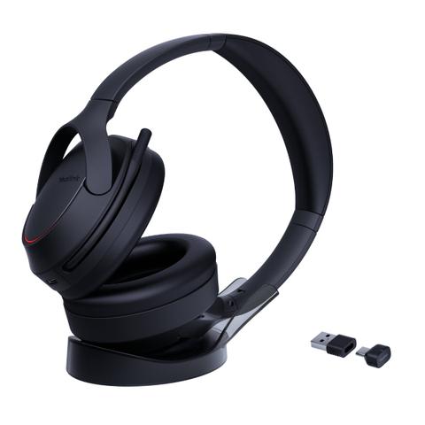 BH78 MS/UC Certified ANC Wireless Stereo AI Noise Cancelling Headset with Charging Stand, USB-C&A