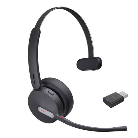Yealink (WH64 Hybrid Mono Teams) Microsoft Teams Certified DECT & Bluetooth Hybrid Wireless Headset