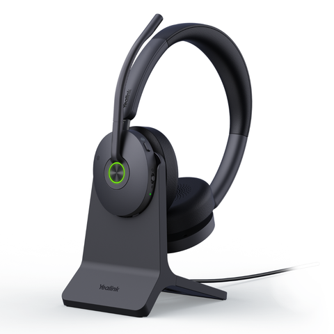 Yealink (WH68 Hybrid ANC Teams) Microsoft Teams Certified Noise Cancellation DECT Wireless Headset