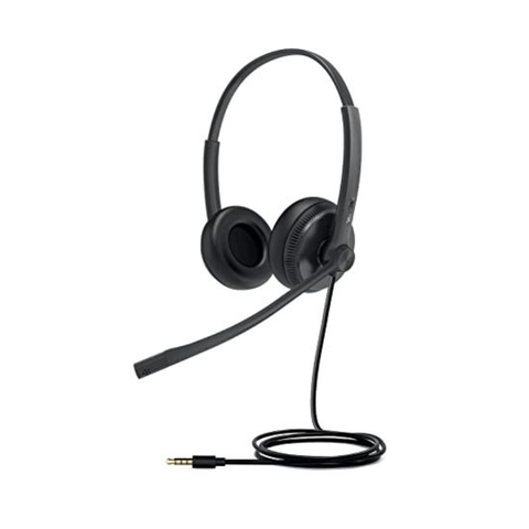 Yealink Wideband 3.5mm Dual Headset with Soft Leather Ear Cushion