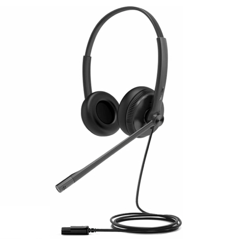Yealink (YHD342L) Wideband QD Dual Headset w/ Lightweight Ear Cushion