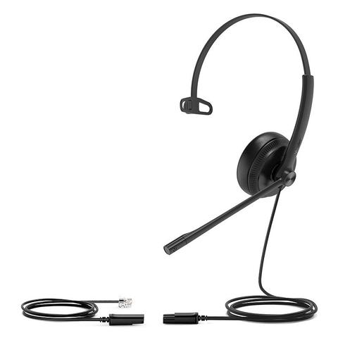 Yealink YHS34 Mono Wireband Headset with Leather Ear Cushions