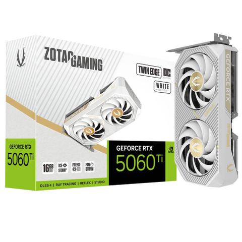 Zotac Gaming GeForce RTX 5060 Ti Twin Edge OC 16GB Video Card - White