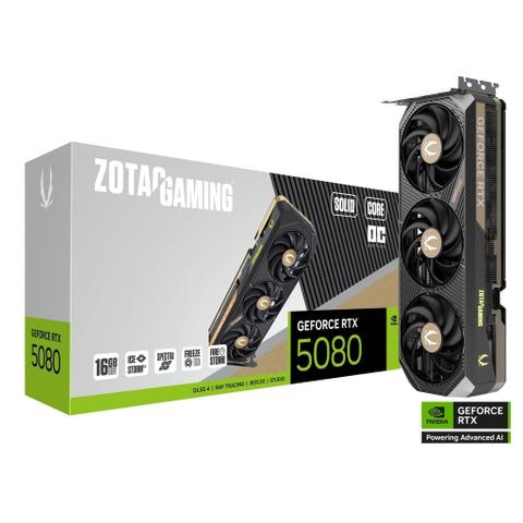 Zotac Gaming GeForce RTX 5080 SOLID CORE OC 16GB Video Card