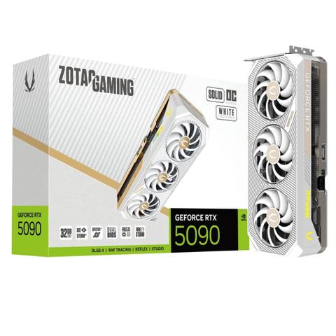 Zotac Gaming GeForce RTX 5090 SOLID OC 32GB Video Card - White