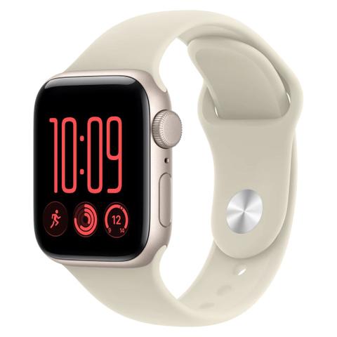 Apple Watch SE 3 40mm Starlight Aluminium Case GPS Sand Sport Band (M/L)
