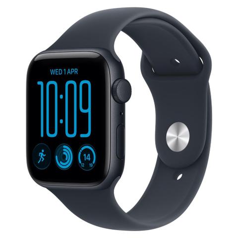 Apple Watch SE 3 44mm Midnight Aluminium Case GPS Navy Blue Sport Band (S/M)