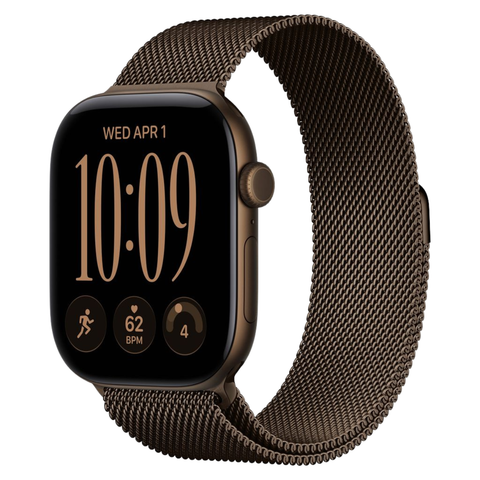 Apple Watch Series 12 46mm Dark Bronze Aluminium GPS + Cellular Milanese (M/L)