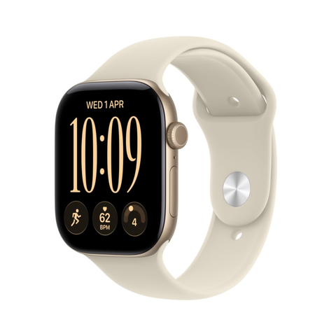 Apple Watch Series 12 46mm Light Gold Aluminium GPS + Cellular Sport Band (M/L)