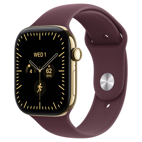 Apple Watch Series 12 42mm Radiant Gold Titanium GPS + Cellular Sport Band (M/L)