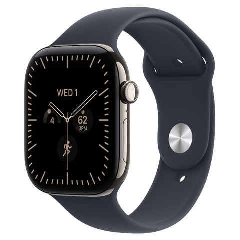 Apple Watch Series 12 46mm Natural Titanium Case GPS + Cellular Sport Band (M/L)