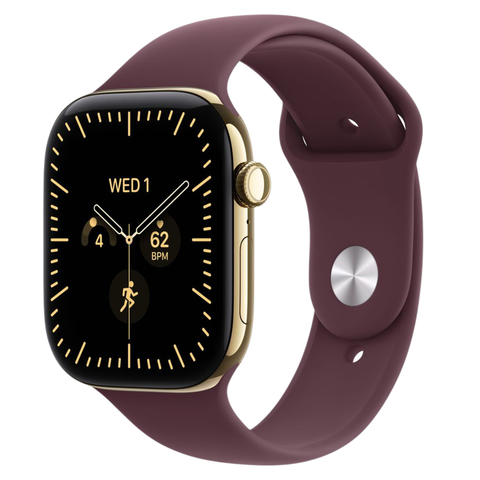 Apple Watch Series 12 46mm Radiant Gold Titanium GPS + Cellular Sport Band (S/M)