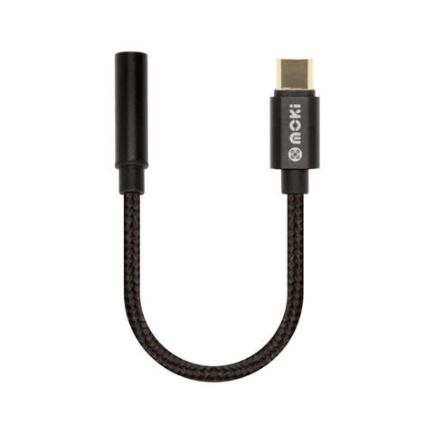 Moki USB-C to 3.5mm Audio Adaptor Cable - Black