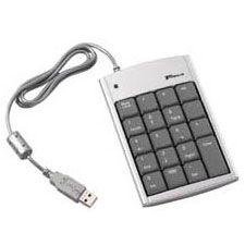 Targus USB Mini Keypad with Hub Keypad USB 19 keys silv