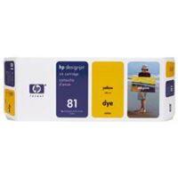 HP 81 Yellow Dye Ink Cartridge (C4933A)