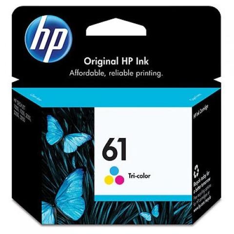 HP 61 Tri-Color Inkjet Print Cartridge, 165 pages (CH562WA)