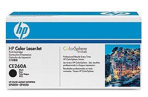HP Black Print Cartridge with ColorSphere (CE260A)