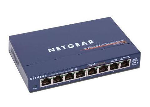 Netgear ProSafe GS108 8 Port Gigabit Desktop Switch - Switch - 8 ports - Etherne