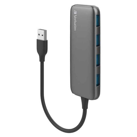 Verbatim 4-i-1 USB 3.0 Hub - Space Grey