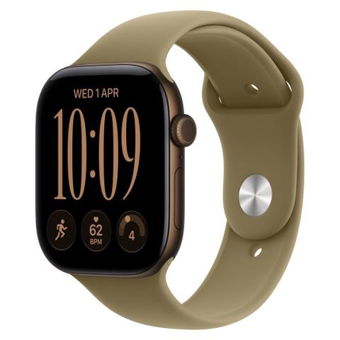 Apple Watch Series 12 46mm Dark Bronze Aluminium Case GPS Olive Sport Band (M/L)